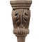 Ekena Millwork 3"W x 1 3/4"D x 6"H Extra Small Acanthus Pilaster Wood Corbel, Walnut CORW03X02X06PAWA - alternate 4